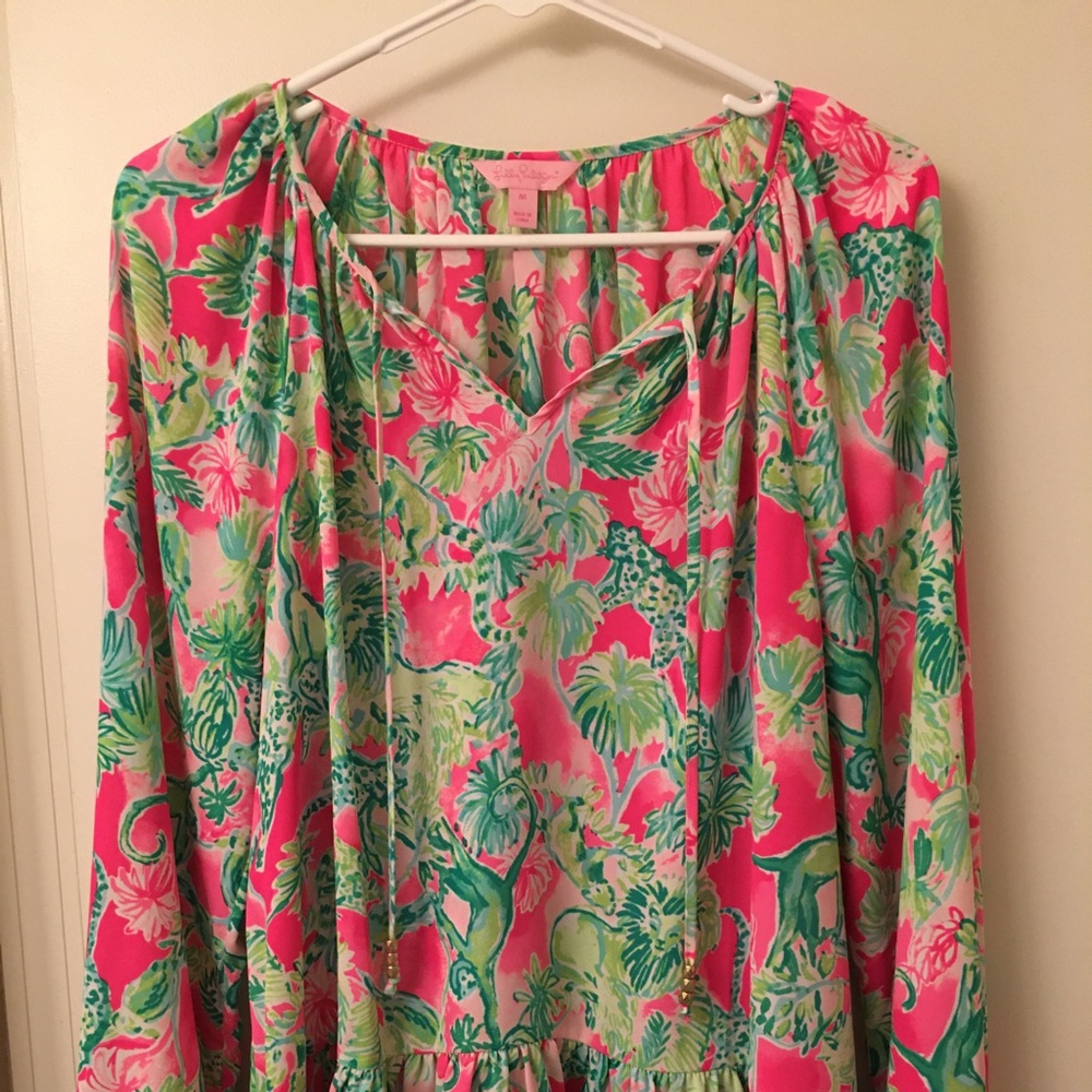 NWOT Lilly Pulitzer Tensley top, Raz Catty Shack M